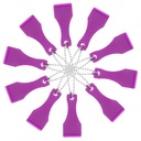 Квадратная лопатка для царапин