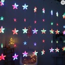 Светодиодная световая завеса с разноцветными звездами