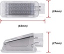 DIODO LUMINOSO LED RETROILUMINACIÓN INTERIOR DE PUERTA AUDI A1 A2 A3 A4 A5 A6 A7 A8 Q3 Q5 Q7 TT R8 