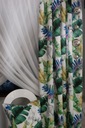 Штора BANANA LEAVES зеленая короткая НОВИНКА