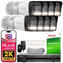 Комплект видеонаблюдения 8 4MPx 2K LED HybridLight Color Application 1TB