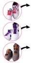 Шнурки полиэстеровые без завязок, эластичные на любой вкус, фиолетовые.