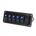 UNIVERSAL PANEL SWITCH USB 6-CYFROWY LED 