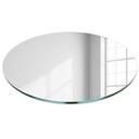 Красивое круглое большое зеркало без рамы 100 см