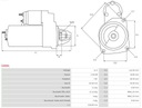 AST S3091 ARRANCADOR 12V CITROEN BERLINGO 1.6 HDI, 