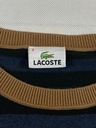 Lacoste sweterek męski klasyczny unikat logo M L Dekolt okrągły