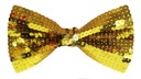 ЗОЛОТОЙ галстук-бабочка с пайетками