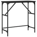 vidaXL Konzolový stolík, čierny, 75x32x75 cm, materiál na báze dreva