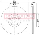 DISCOS DE FRENADO PARTE DELANTERA KAMOKA 1032350 