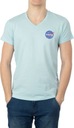NASA pánske tričko výstrih V Basic Ball modré Značka Nasa