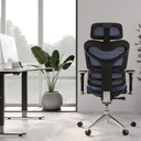 Эргономичное офисное кресло премиум-класса Diablo V-Commander: черно-синее