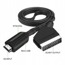 Переходной кабель-переходник с HDMI на Euro SCART, телевизор имеет источник Euro HDMI.