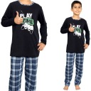 ХЛОПКОВЫЕ ПИЖАМЫ С ДЛИННЫМИ РУКАВАМИ ДЛЯ МАЛЬЧИКОВ