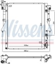 NISSENS RADIATEUR MOTEUR EAU FIAT FULLBACK MITSUBISHI L200 TRITONphoto 14