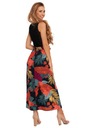 Женская элегантная юбка с разрезом MAXI и эластичными цветами MORAJ XL