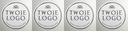 Наклейки Фирменные этикетки GRAPHICS LOGO - x200 шт. - Fi50 - 5см