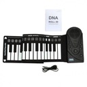 DNA ROLL 49 - gumový rolovací keyboard Dominujúca farba čierna
