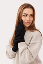 Jednoručné rukavice 100% MERINO VLNA - CLASSY - BLACK Veľkosť uniwersalny