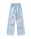 Nohavice JEANSY široké dievčenské džínsy Veľkosť (new) 110 (105 - 110 cm)