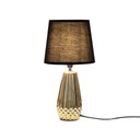 LAMPKA NOCNA DUŻA STOŁOWA LED SYPIALNI KONSIMO ERANA ZŁOTA