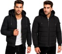 КУРТКА-ПУХОВИК МУЖСКАЯ ЗИМНЯЯ УТЕПЛЕННАЯ С КАПЮШОНОМ, ЧЕРНАЯ 4XL