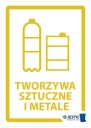 ПЛАСТИКОВАЯ НАКЛЕЙКА ДЛЯ МУСОРА, РАЗДЕЛЕНИЕ МУСОРА, 30СМ