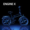 Elektrický veslovací stroj Engwe Engine X Black 48V13A250W Materiál rámu hliník