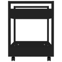 Szafka pod biurko, czarna, 60x45x60 cm, materiał d Marka VidaXL