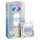 Vlhčené kondómy Prispôsobené DUREX Invisible 10 ks Ultra TENKÁ Lekárska zložka Áno