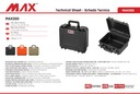 Оранжевый герметичный чемодан MAX300S 336 x 300 x 148 мм