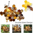 Vysoký vitráž Suncatcher Bee Window Panel Hmotnosť (s balením) 1.01 kg