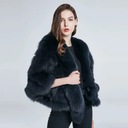 Женский жилет из овчины из натурального меха лисы.