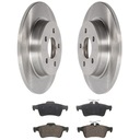 ЗАДНИЕ ДИСКИ + КОЛОДКИ FORD FOCUS MK2 C-MAX 280MM