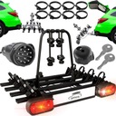 ВЕЛОСИПЕДНОЕ крепление С КРЮЧКОВОЙ ПЛАТФОРМОЙ ДЛЯ 4 ВЕЛОСИПЕДОВ AMOS, НАКЛОН, 13 PIN + ЗАМОК