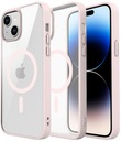 ЧЕХОЛ ДЛЯ IPHONE 14 PLUS/15 PLUS, ПРОЗРАЧНЫЙ ДЛЯ MAGSAFE | РОЗОВЫЙ