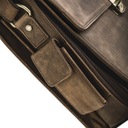 BETLEWSKI kožená aktovka veľká pánska taška cez rameno z prírodnej kože Dominujúci vzor bez vzoru