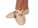 БАЛЕТНЫЕ ТУФЛИ ДЛЯ ТАНЦЕВАЛЬНОГО ФИТНЕСА РИТМИК 31 БЕЖЕВЫЕ