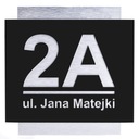 NOWOCZESNY DESGIN NUMER NA DOM | TABLICZKA ADRESOWA 25x25cm | ALUMINIOWA