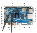 Микрокомпьютер Orange Pi 5B, 4 ГБ HDMI 8K DDR4 USB C RK3588S + флэш-память eMMC 32 ГБ