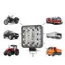 2X ФАРА РОБОЧА 16 LED (СВІТЛОДІОД) 48W ПРОТИВОТУМАННА NASWIETLACZ IP65 ВОДОВІДШТОВХУЮЧА DO SUV  (18894733721) фото min 8