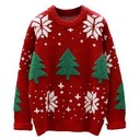 ЖЕНСКИЙ КРАСНЫЙ РОЖДЕСТВЕНСКИЙ ДЖЕМПЕР С РОЖДЕСТВЕНСКОЙ ЕЛКОЙ