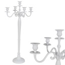 БОЛЬШОЙ 5-РУЧНЫЙ КАНДЕЛЯБР КАНДЕЛЯБР, БЕЛЫЙ, 79 см