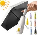 Маленький дождь зонтик солнцезащитный крем UPF50 Складывается мини -фильтр
