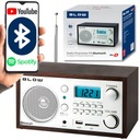 КУХОННОЕ РАДИО BLUETOOTH ПОРТАТИВНЫЕ РЕТРО ЖК-ЧАСЫ БУДИЛЬНИК FM АНТЕННА USB SD