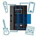 Активная мобильная колонка 1 шт. 15 дюймов 1000 Вт RCA XLR