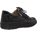 Черные, удобные, профильные женские кожаные туфли Helios 411 РАЗМЕР. 39