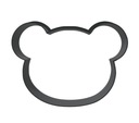 Форма для вырезания головы мишки Тедди, 5,5 см.