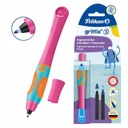Шариковая ручка Griffix розового цвета для обучения письму.