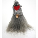 OZDOBA ŚWIĄTECZNA ZAWIESZKA NA CHOINKĘ DŁUGOBRODY SKRZAT MIKOŁAJ