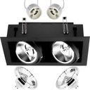 ПОДВИЖНЫЙ ГАЛОГЕННЫЙ ПОТОЛОЧНЫЙ СВЕТИЛЬНИК 2XAR111 GU10 LED